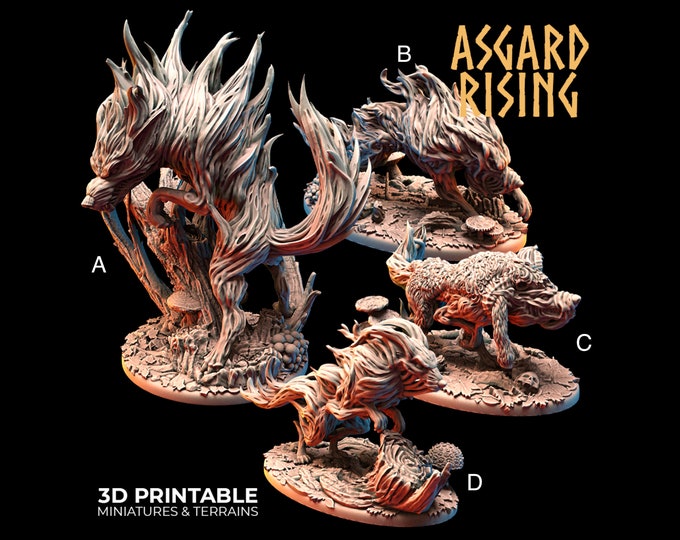 Wraith Wolves - Norse Theme - 28/32mm - Asgard Rising
