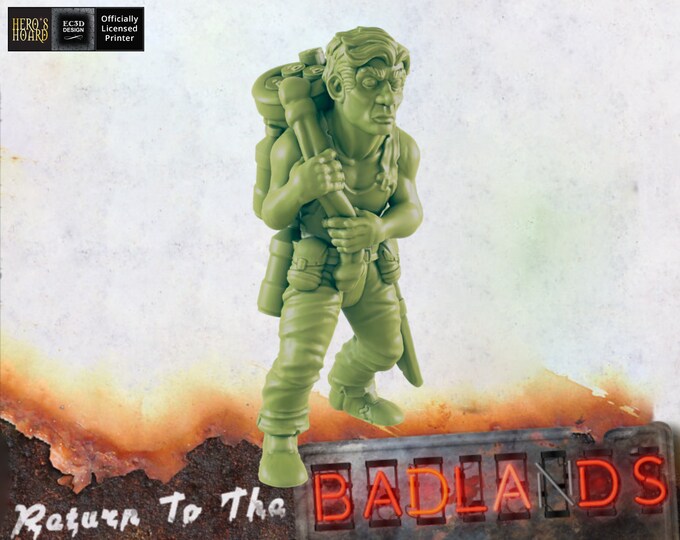 Survivor - 32mm - Post-Apocalyptic - Return To The Badlands - EC3D Designs - Great for Games like Fallout Wasteland Warfare!
