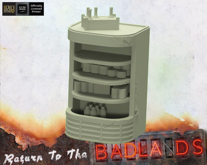 Retro Drink Cooler - Post-Apocalyptic - 32mm - EC3D Designs - Return To The Badlands - To keep your Nuke 'Em Cola cold!