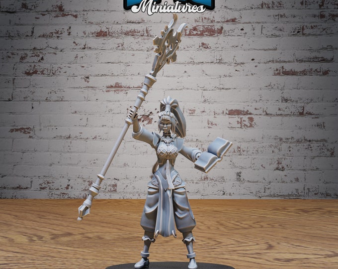 Elven Sorceress - 28mm Scale - Epic Miniatures - Elven Storm