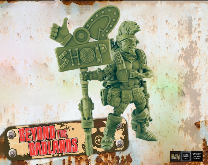 Wasteland Shopkeeper - Post-Apocalyptic - 28 or 32mm - EC3D Designs - Beyond The Badlands