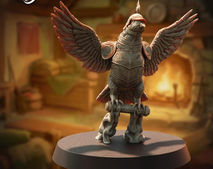 Pidgeon Soldier (Smaller than a human) - 28/32mm - The Printing Goes Ever On - Dungeons and Dragons - Pathfinder - Fantasy