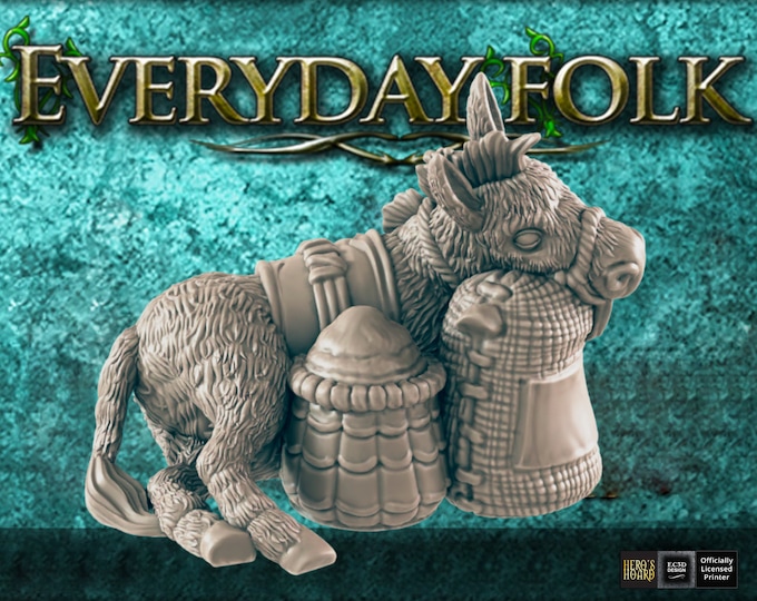 Lazy Donkey - 28/32mm - Everyday Folk - Come get some townsfolk and villagers!