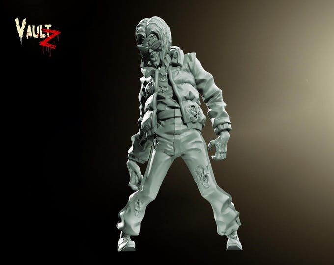 Axel Zombie - 28mm or 32mm - VaultZ - For games like Zombicide, This Is Not A Test, County Road Z