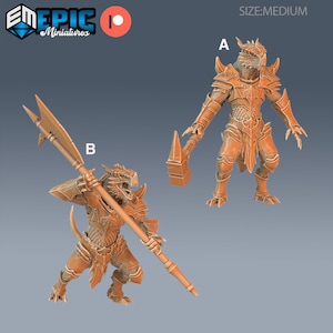 Dragonborn Warrior - 28mm Scale -Epic Miniatures