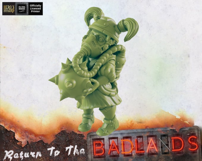 Wasteland Kid Scavenger - "Polly" - Post-Apocalyptic Female - 32mm - EC3D Designs - Beyond The Badlands