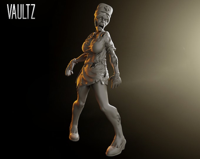 Nurse Zombie - 32mm - VaultZ - For games like Zombicide, This Is Not A Test, County Road Z
