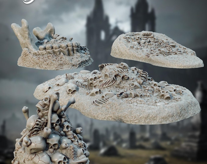 Bone Piles - 28mm/32mm - The Printing Goes Ever On Ch 2 - Dungeons and Dragons - Pathfinder - Fantasy
