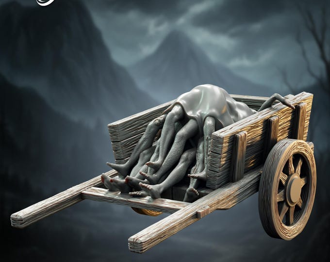 Body Cart (Bring out your you know what!) - 28/32mm - The Printing Goes Ever On - Dungeons and Dragons - Pathfinder - Fantasy
