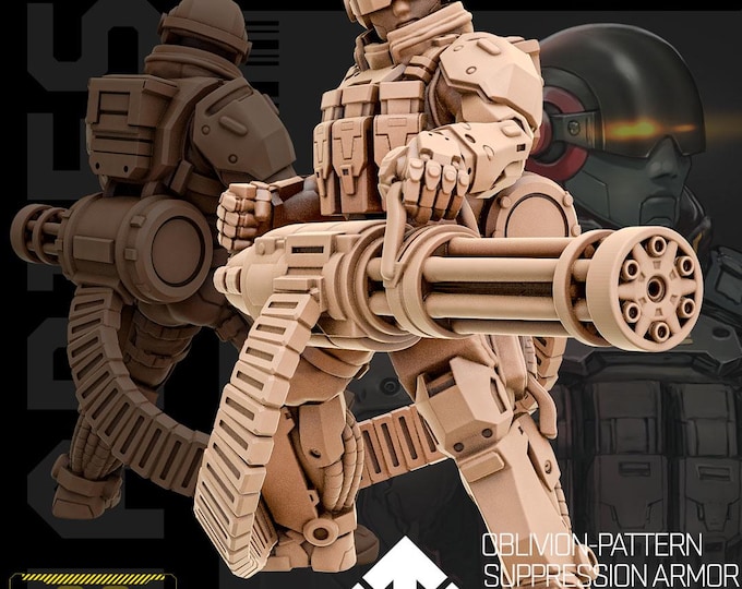 Oblivion (3 poses available) - 28/32mm - Unit9 - Cyberpunk/science Fiction/Futuristic/Cybernetics miniatures