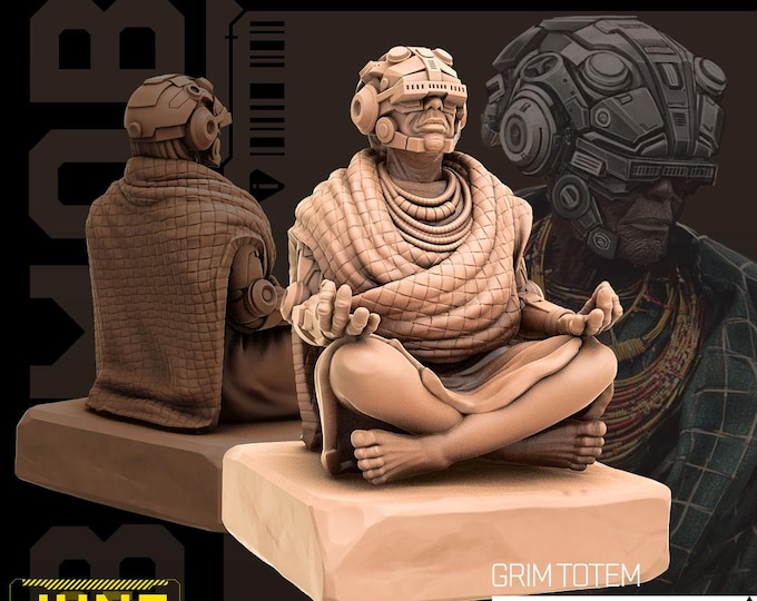 Grim Totem (2 poses available) - 28/32mm - Unit9 - B Mob - Cyberpunk/science Fiction/Futuristic/Cybernetics mini