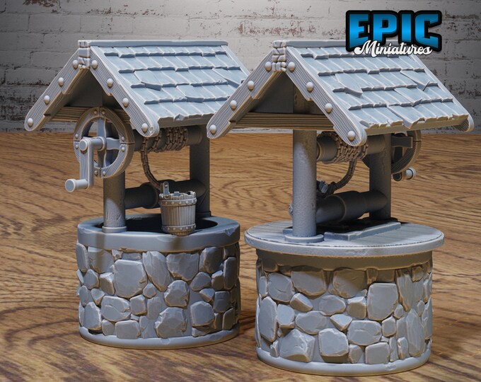 Water Well or Wising Well - 28mm Scale - Epic Miniatures - Bandit Camp