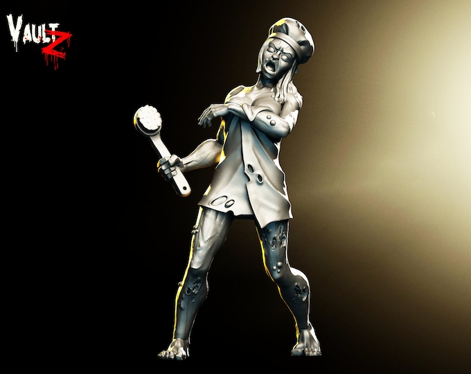 Towel Zombie - 32mm - VaultZ - For games like Zombicide, This Is Not A Test, County Road Z