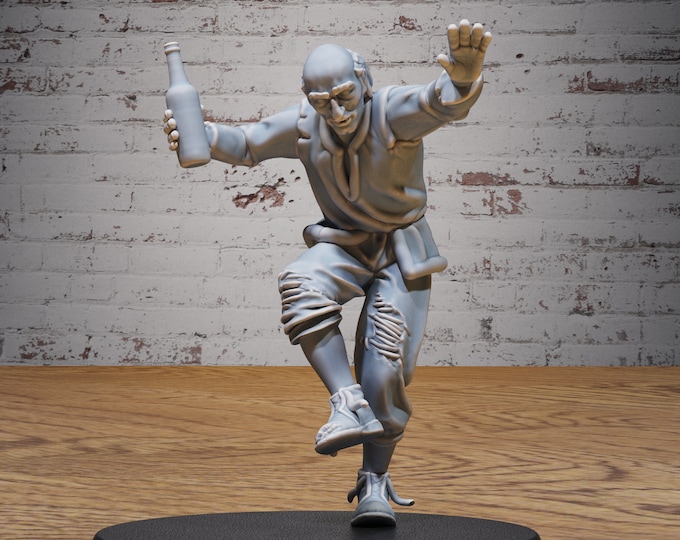 Drunk Villager - 28mm or 32mm Scale - Epic Miniatures - Festival Village