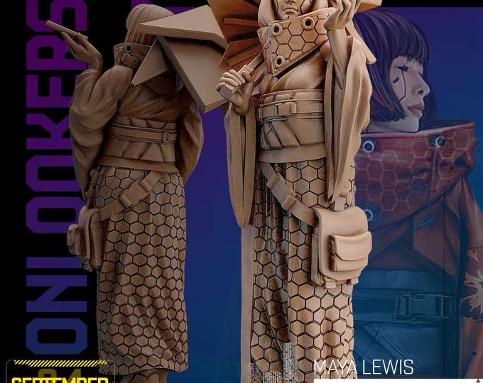 Maya Lewis - 28/32mm - Unit9 - Sleepless City Onlookers - Cyberpunk/science Fiction/Cybernetics