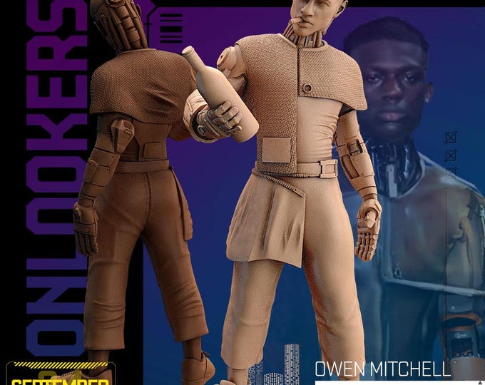 Owen Mitchell - 28/32mm - Unit9 - Sleepless City Onlookers - Cyberpunk/science Fiction/Cybernetics