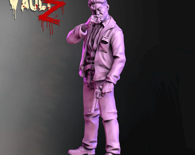 Nightclub Male Survivor - 32mm - VaultZ - For games like Zombicide, This Is Not A Test, County Road Z