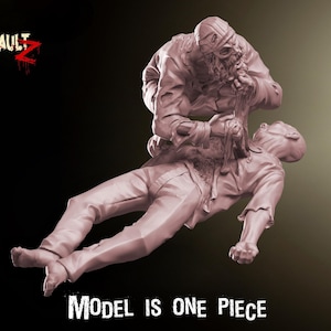 Zombie Eating 2 - 28mm or 32mm - VaultZ - For games like Zombicide, This Is Not A Test, County Road Z