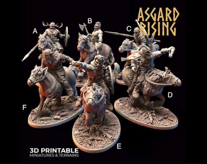 Viking Riders - Norse Theme - 28/32mm - Asgard Rising