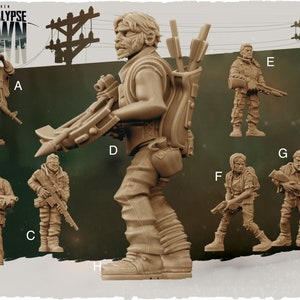 Wandering Survivors - 32mm Scale - Kraken Apocalypse Dawn - Great for Fallout Wasland Warfare, Zombicide and This Is Not A Test!