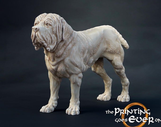 Watch Dog (Hound) - 28mm - The Printing Goes Ever On - Brigand Camp - Dungeons and Dragons - Pathfinder - Fantasy