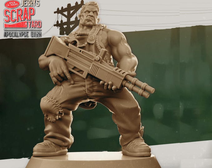 Jerry Jr. - 32mm Scale - Kraken Studios Jerry's Scrapyard - Great for Fallout Wasland Warfare, Zombicide and This Is Not A Test!