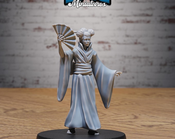 Karakuri Geisha - 28/32mm Scale - Epic Miniatures - Secretive East - Dungeons and Dragons - Pathfinder
