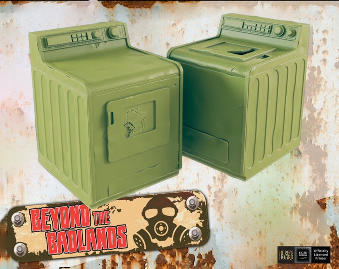 Washer and Dryer (Loot drops!) - Post-Apocalyptic - 28mm or 32mm - EC3D Designs - Beyond The Badlands
