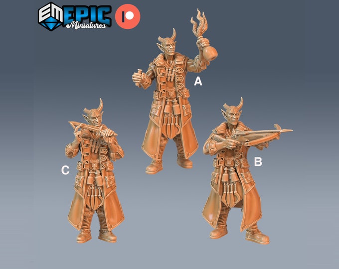 Tiefling Rogue - 28mm Scale - Epic Miniatures - Sunrise Tavern