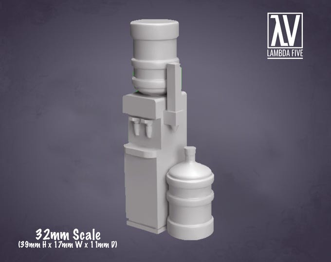 Office Water Cooler  - 32mm - Lambda5 - Retro 80s scenery and scatter! Or modern, it could be modern!