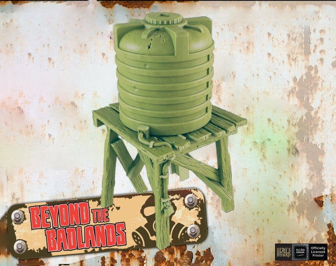 Water Tower (Large) - Post-Apocalyptic - 28 or 32mm - EC3D Designs - Beyond The Badlands