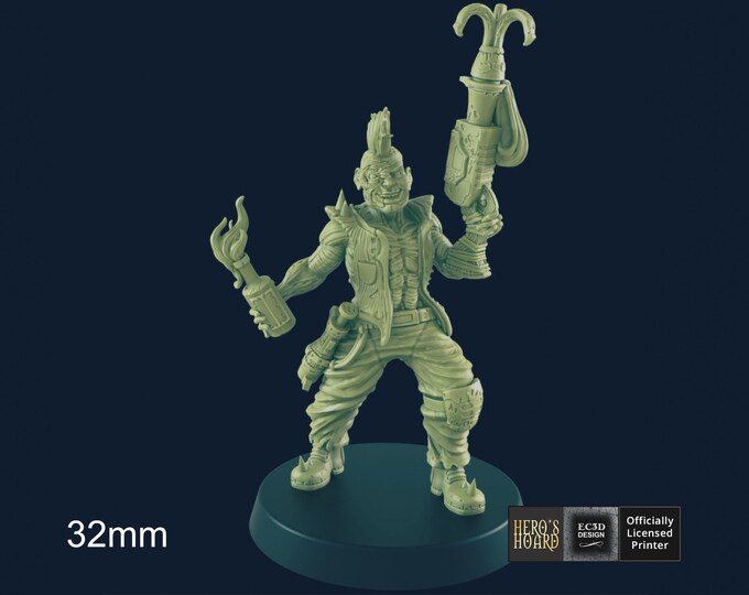 Male Wasteland Mutant - Post-Apocalyptic - 28 or 32mm - EC3D Designs - Beyond The Badlands