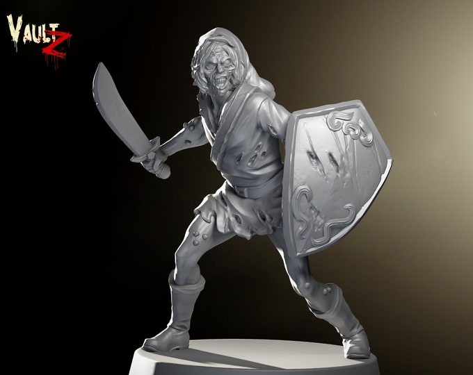 Elf Hat Zombie - RPG Wizard - 32mm - VaultZ - For games like Zombicide, This Is Not A Test, County Road Z