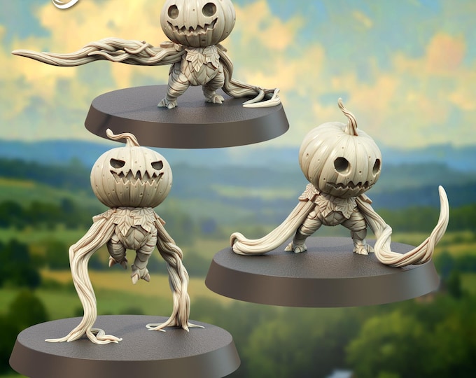 Pumpkin Sprites - The Printing Goes Ever On - Dungeons and Dragons - Pathfinder - Fantasy