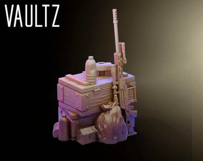 Sniper Box - 32mm - VaultZ - For games like Zombicide, This Is Not A Test, County Road Z