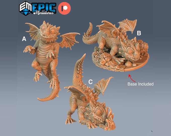 Baby Dragon - 28mm Scale - Epic Miniatures