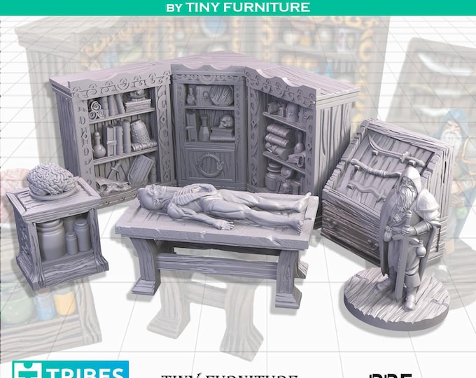 Monster Hunter Corner - Science Fiction Space Theme - 28mm/32mm - Tiny Furniture - UNPAINTED