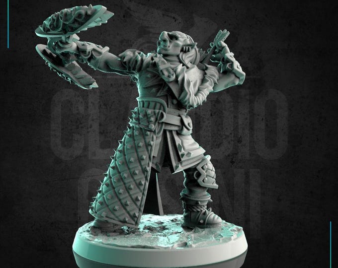 Half Troll Archer - 28mm or 32mm - Claudio Casini Art - Dungeons And Dragons - Pathfinder - 0267