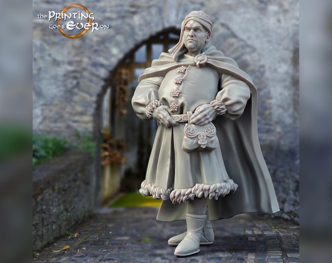 Nobleman Villager - 28mm - The Printing Goes Ever On - Dungeons and Dragons - Pathfinder - Fantasy