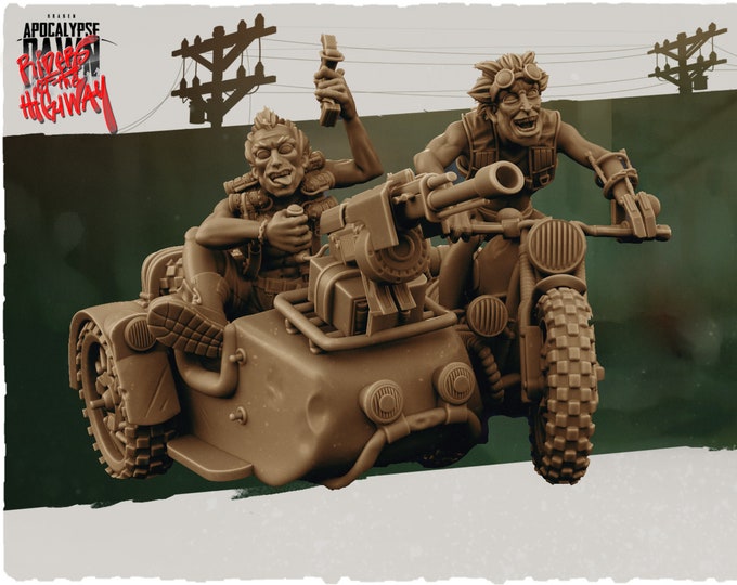 The Psychos - 32mm Scale - Kraken Studios Riders of the Highway - Great for Fallout Wasteland Warfare, Zombicide and This Is Not A Test!