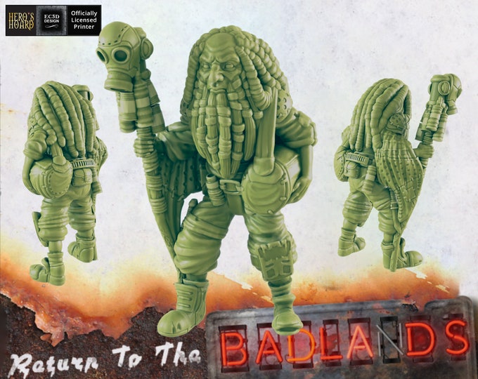 Wasteland Wanderer - 28 or 32mm - Post-Apocalyptic - Return To The Badlands - EC3D Designs - Great for Games like Fallout Wasteland Warfare!