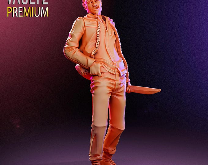 Tiller Survivor - 32mm - VaultZ - For games like Zombicide, This Is Not A Test, County Road Z