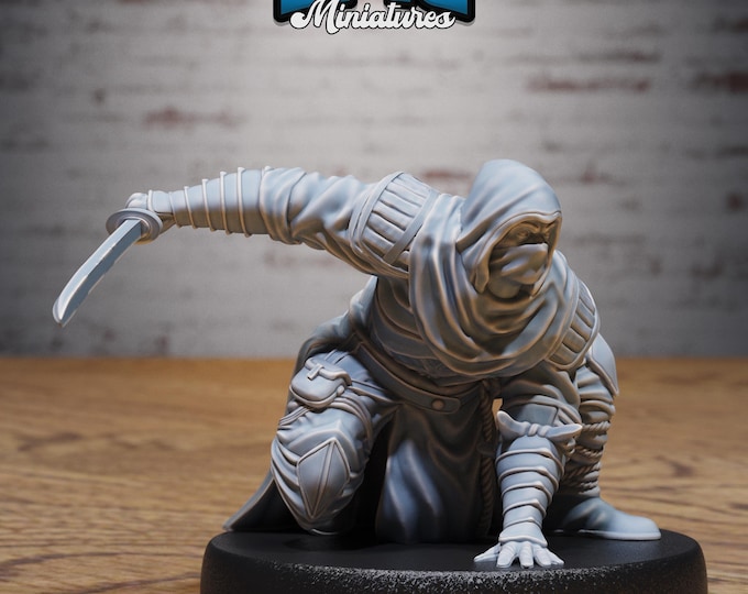 White Ninja - Three poses available - True 28/32mm Scale - Epic Miniatures - Ninja Legends