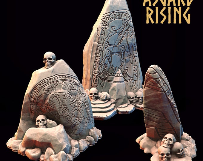 Norse Runestones (Vikings!) - Norse Theme - 32mm - Asgard Rising