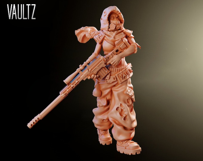 Owl The Sniper - 32mm - VaultZ - For games like Zombicide, This Is Not A Test, County Road Z
