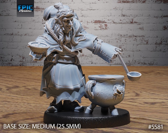 Granny Witch - 28mm or 32mm Scale - Epic Miniatures - Witch Forest
