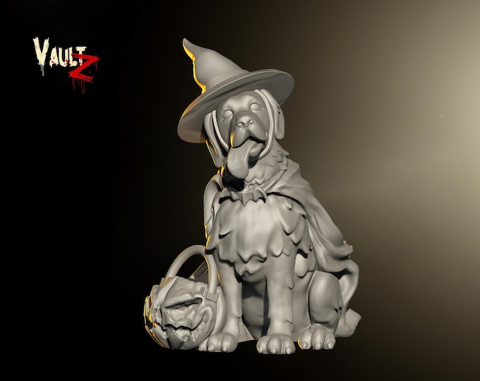 Halloween Dog - 28mm or 32mm - VaultZ - For games like Zombicide, This Is Not A Test, County Road Z