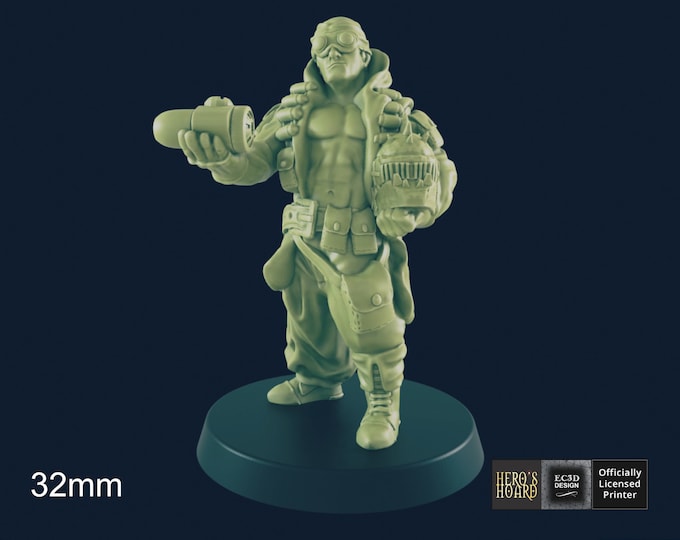 Wasteland Merchant - Post-Apocalyptic - 32mm - EC3D Designs - Beyond The Badlands