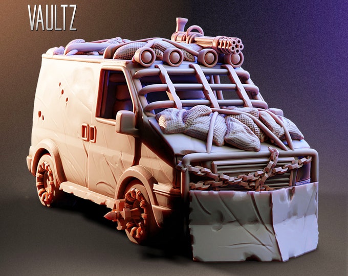 Killing Machine (Van) - 32mm - VaultZ - For games like Zombicide, This Is Not A Test, County Road Z