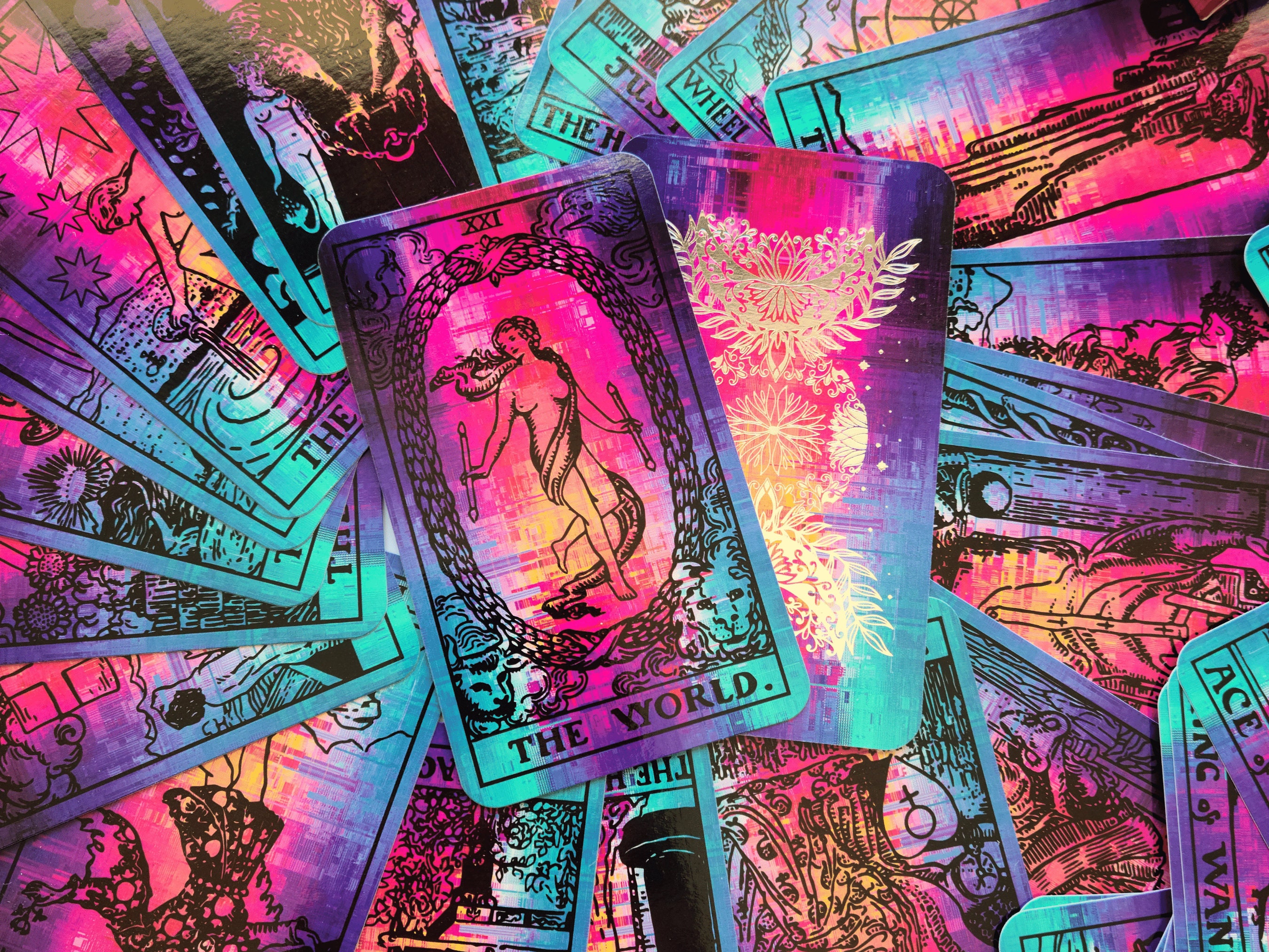 Halo Tarot Deck Space Inspired RWS Tarot Deck Foilpressed Etsy